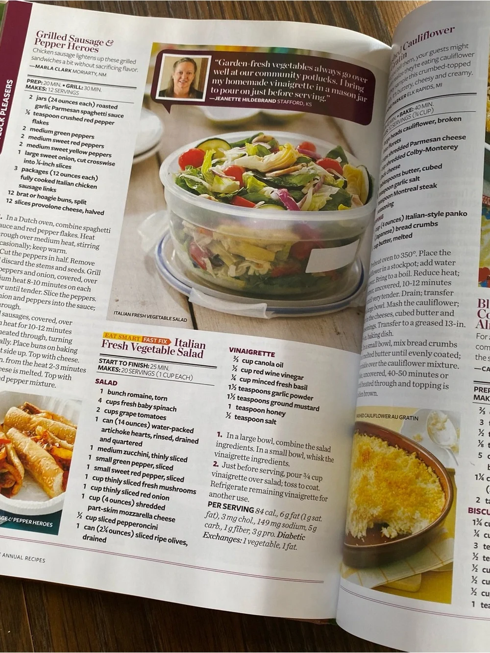 Taste of Home Annual Recipes 2014 - Red, White & Blue Cover